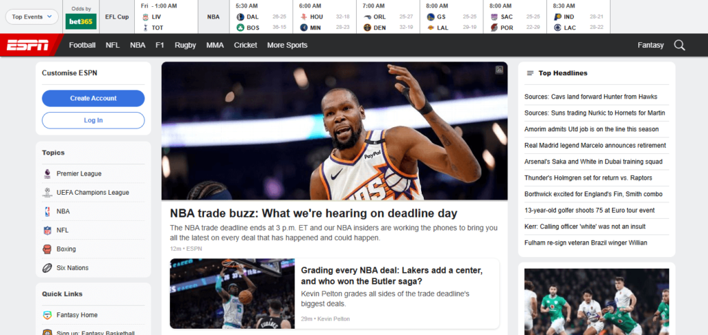 Best Free Sports Streaming Sites