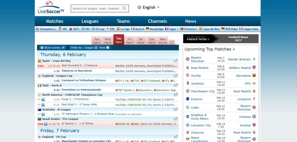 Best Free Sports Streaming Sites